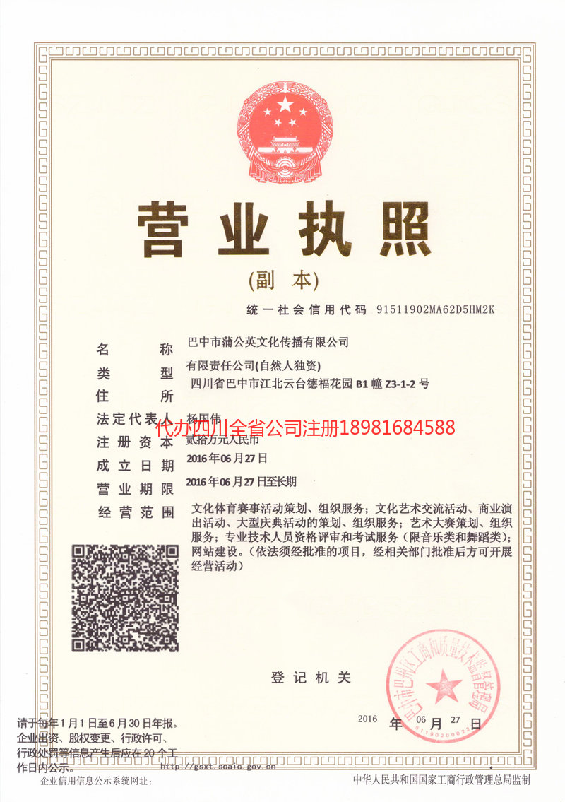 桐城桐城蒲公英文化传播有限公司