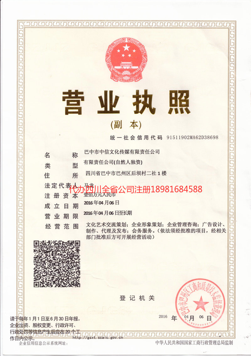 桐城桐城中信文化传媒有限责任公司