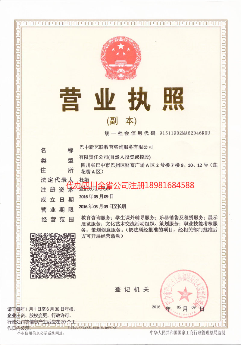 桐城桐城新亿联教育咨询服务有限公司